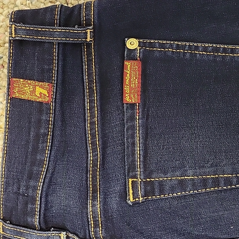 7 For All Mankind Dark Blue Ankle Skinny B (Air) Jeans, Women's 26 - Picture 6 of 9